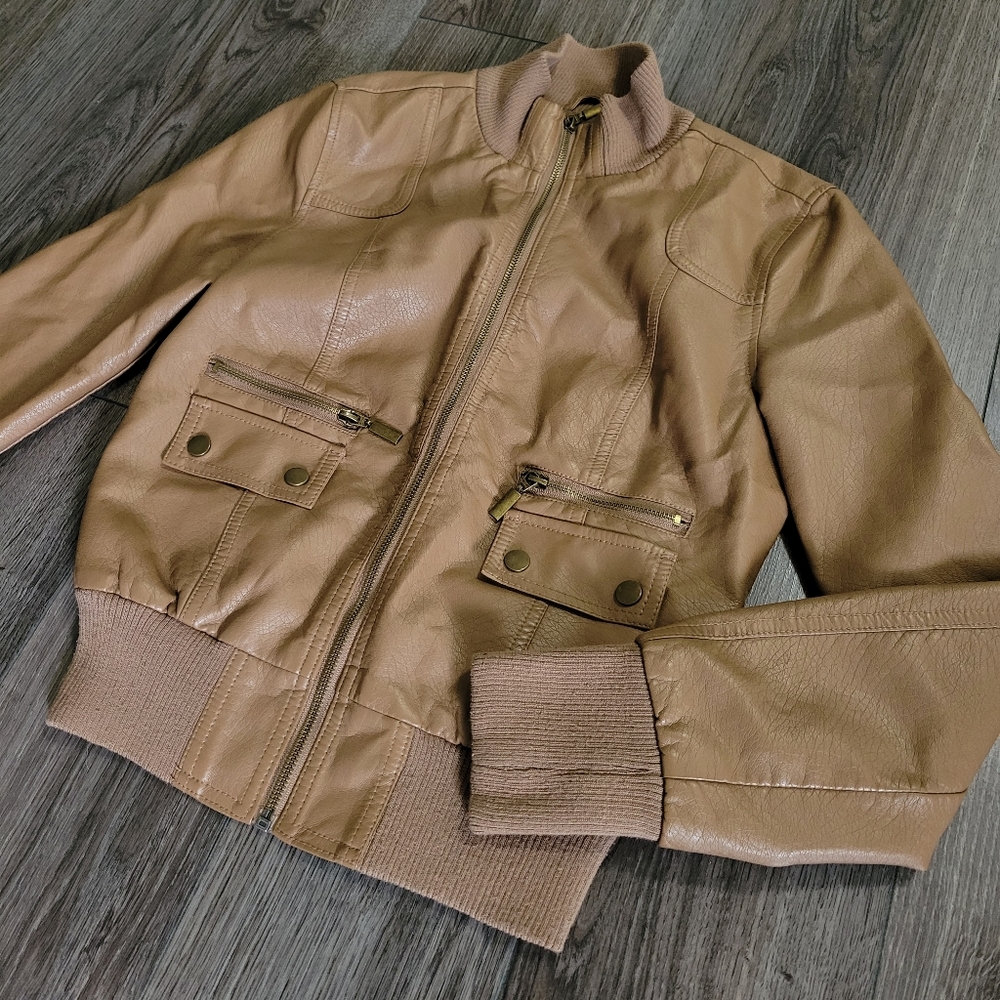 3/$30 🌟 SWS Streetwear Society Faux Leather Jacket
